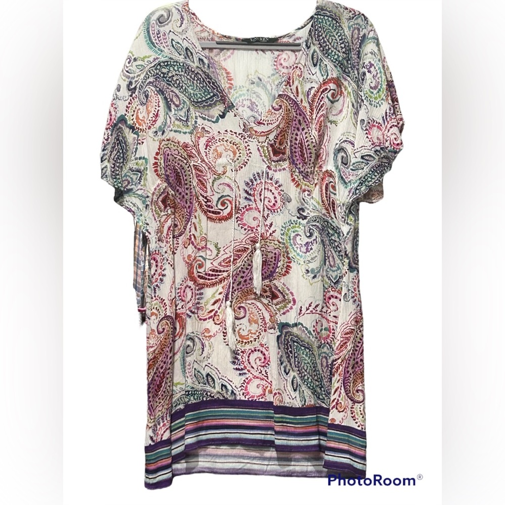 Ralph Lauren paisley cover up/shirt